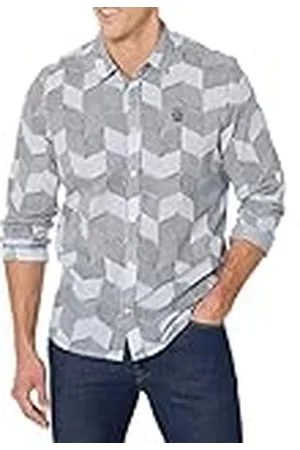 Desigual CAM_Damar Camisa, White, S de los Hombres