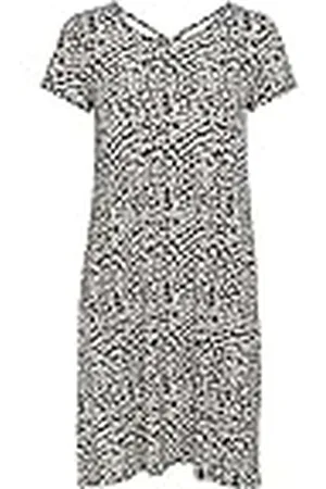 ONLY Vestido Camiseta Corto básico Verano Espalda Lazo sólido ONLBERA, Color: , Talla:S