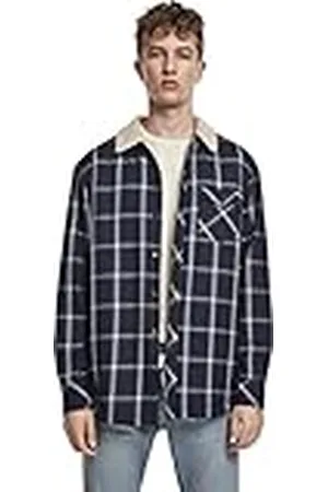 Urban classics Sherpa Lined Shirt Jacket Chaqueta vaquera, , Large para Hombre