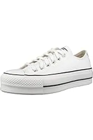 Converse Chuck Taylor CTAS Lift Clean Ox, Zapatillas Mujer, Blanco (White/Black/White 102), 37.5 EU