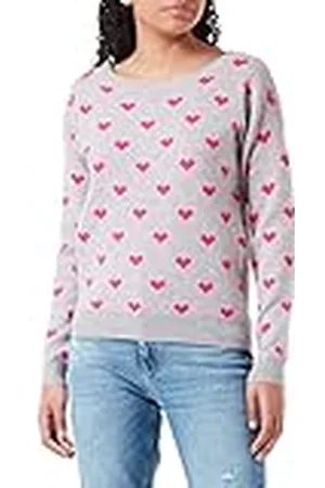 myMo Jersey de Punto, Gris Multicolor, XL/XXL para Mujer