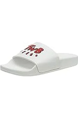 THE WHITE BRAND Love TWB 3D, Sandalias con Punta Abierta Unisex niño, Blanco (White/Red), 31 EU