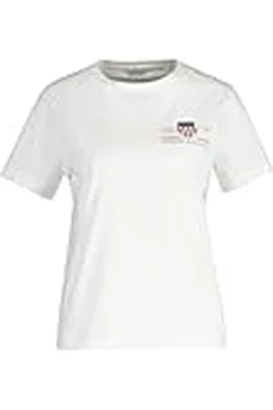 GANT Reg Archive Shield SS Camiseta, , L Mujeres