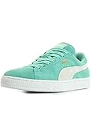 PUMA Suede Classic+, Zapatillas de estar por casa, Mujer, Verde (Holiday/White), 42 EU
