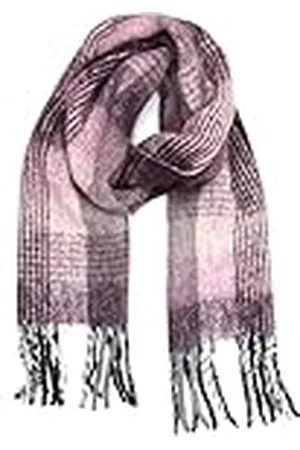 Alessandro Bufanda italiana Beth a cuadros con flecos 210 cm x 30 cm, , Talla única