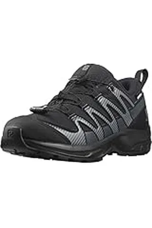 Salomon XA Pro V8 Clima Waterproof Zapatillas de Exterior para Niños, Ajuste preciso, Agarre en todo tipo de terrenos, Look deportivo, Black, 34