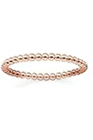 Thomas Sabo TR2122-415-12 - Anillo de plata de ley de color oro rosa, talla 58
