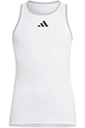 adidas Niñas Club Tank Top, White, 5-6 Years