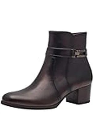 Tamaris Botines de Tacón para Mujer de Piel, Tacón Cuadrado, Cómodos, , 41 EU