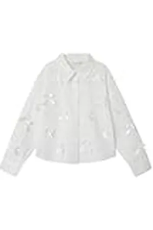 NAME IT Nkfolara LS Short Loose Shirt Blusa de Manga Larga, , 116 para Niñas