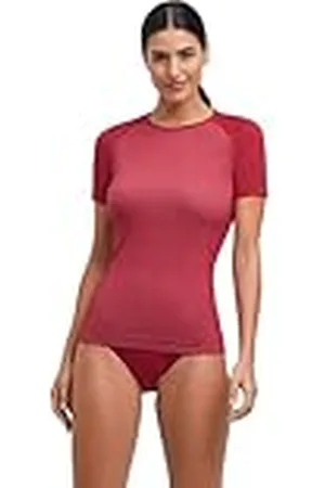 Falke Wool-Tech Light Round Neck W S/s TS Lana Hilo Funcional Secado rápido 1 Pieza, Capa de Base Superior Mujer, , XS
