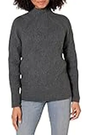 Amazon Jersey Trenzado de Cuello Chimenea y Suave al Tacto Mujer, , L