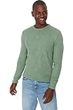 Trendyol Suéter Ajustado Liso con Cuello Redondo Sudadera, , M más para Hombre