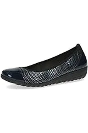 Caprice 9-22103-41, Tacón de cuña de bailarinas para Mujer, Azul (Ocean Comb), 42 EU