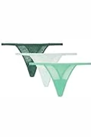 Women secret Pack 3 tangas encaje, Ropa interior Mujer, MINT, L