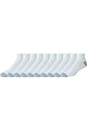 Amazon Calcetines tobilleros de algodón: cómodos, duraderos, semiacolchados Hombre, 10 Pares, , 47.5-49