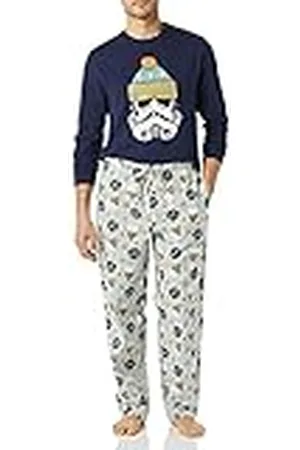 Amazon Disney | Marvel | Star Wars Conjunto de Pijama en Franela Hombre, , XS