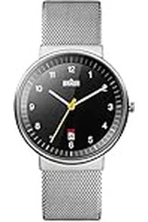 von Braun BN0032BKSLMHG - Reloj análogico de cuarzo con correa de acero inoxidable para hombre, color