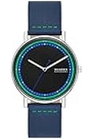 Skagen Signatur reloj para hombre, movimiento de cuarzo con correa de piel o acero inoxidable, , 40MM