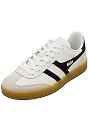 Gola Viper Leather, Zapatillas de Moda Mujer, White/Black/Gum, 40 EU