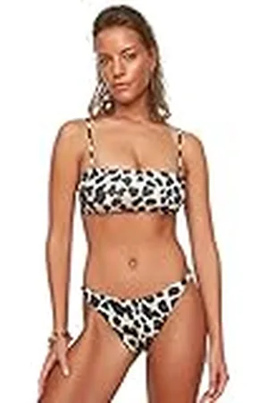 Trendyol Estampado Python. Parte Inferior de Bikini, , 34 para Mujer
