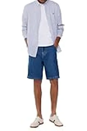 Springfield SPRINGFILED Camisa lino rayas, Camisa Hombre, blue, S