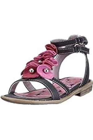 QS by s.Oliver Casual - Sandalias de Punta Descubierta Niñas, Color Azul, Talla 33 EU