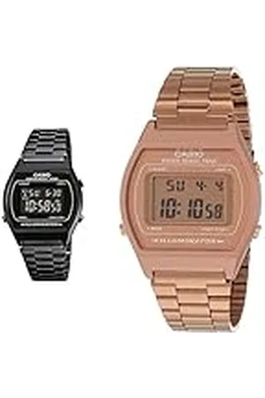 Casio Reloj de Pulsera para Hombres B640WB-1BEF & Collection B640WC-5AEF, Reloj Digital Unisex, Acero Inoxidable, Marrón