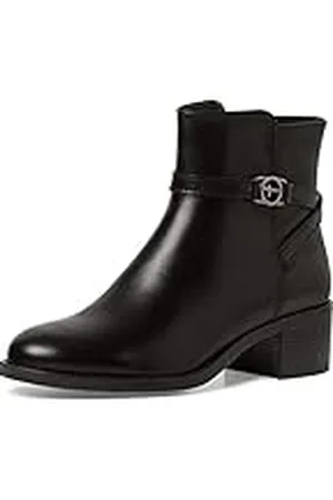 Tamaris Mujer Botines, señora Botines,TOUCHit,Botas,Medias Botas,botín,Tobillo Alto,Cremallera,Black/Struct.,37 EU