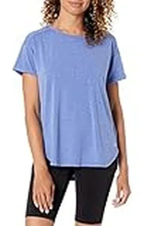 Amazon Camiseta Studio Ligera, Holgada y con Cuello Redondo (Disponible en Tallas Grandes) Mujer, , XS