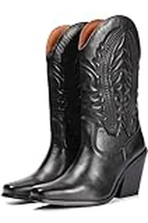 Gioseppo Bota Tipo Cowboy en Piel con Detalle de Bordado para Mujer herlev