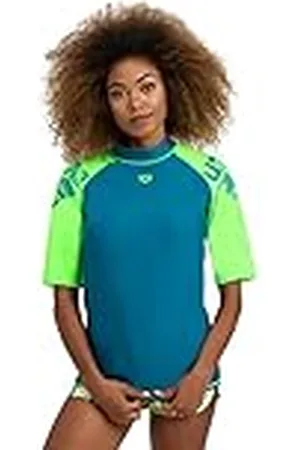 Arena Camiseta de Manga Corta Mujer con protección UV Rash Graphic