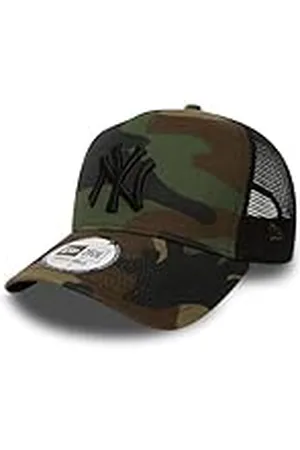 New Era New York Yankees MLB Clean Woodland Camo 9Forty A-Frame Gorra de Camionero Ajustable para Niños