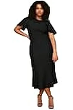 Trendyol Midi Bodycon Regular Plus Size Dress Vestidos, , 46 De Las Mujeres