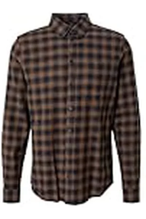 Casual Friday Anton BD LS-Camiseta a Cuadros Camisa Abotonada, , S para Hombre