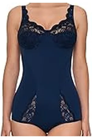 Susa Damen Body mit elastischer Spitze Latina, Azul (Marine 022), 95C para Mujer