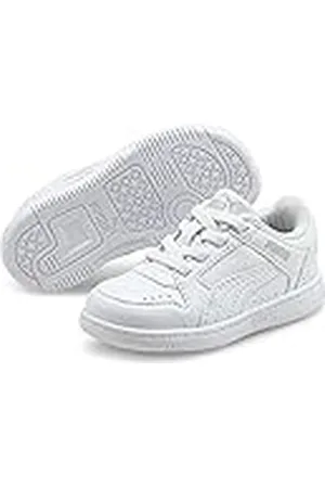 PUMA Rebound Joy Lo AC Inf, Zapatillas Unisex niños, Multicolor White White-Gray Violet, 27 EU