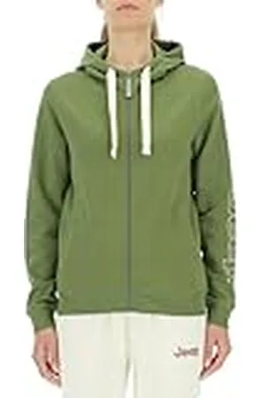 Jeep O102920-E100 J Sudadera Mujer Capucha Cremallera Completa Outline Estampado en la Manga J23W Mujer Olive Green XL