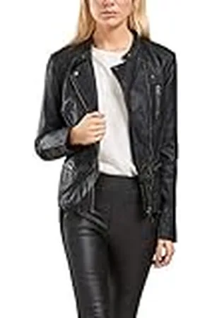 ONLY Leather Look Jacket Chaqueta, , 38 EU para Mujer