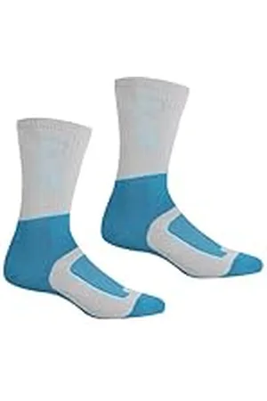 Regatta Samaris 2 Season Calcetines para mujer, Mujer, Calcetines, RWH046, LightSteel/NiagraBlue, 39-41