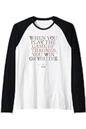 Game of Thrones When You Play Camiseta Manga Raglan