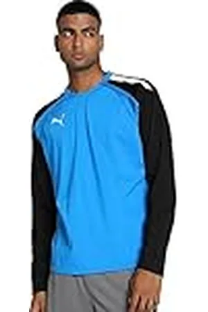 PUMA Hombre Sudadera con Capucha, Electric Blue Lemonade- Black, 3XL