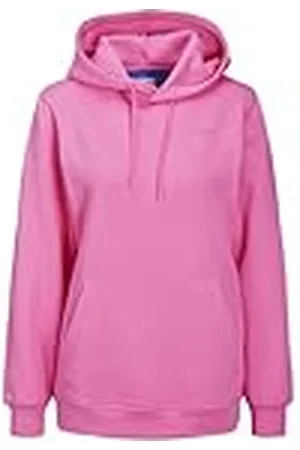 JJXX JXABBIE LS REL Every Brush Hood Noos Sudadera con Capucha, Carmine Rose/Print:Magenta Logo, XL De Las Mujeres