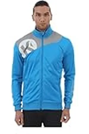 Kempa Core 2.0 Poly Chaqueta, Hombre, Azul/Gris Oscuro, 128