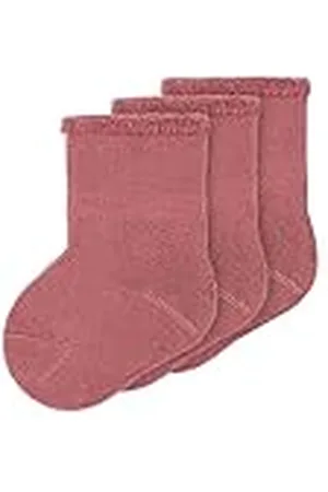 NAME IT NBFTANNIE 3P Terry FROTTÉ Sock Calcetines, , 50/56 Niñas bebés
