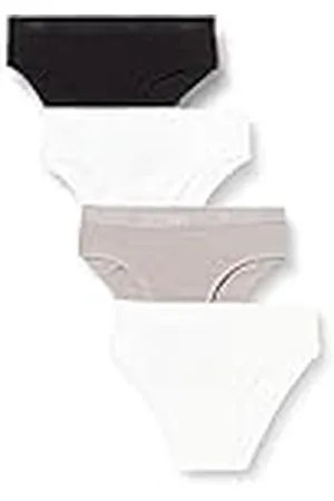 Dim Pack De 4 Bragas En Algodón Elástico Les Pockets Eco Niñas x4, , 10 años