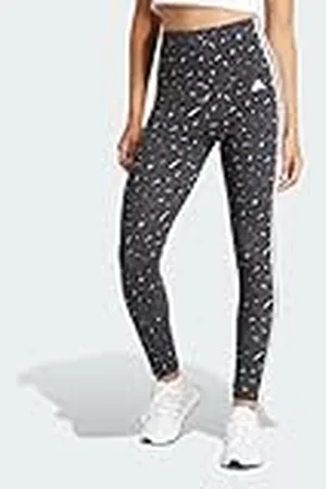 adidas Mujer Essentials 3-Stripes Animal Print Leggings, , XS