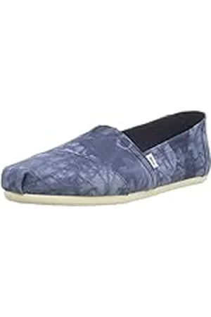 TOMS ALPARGATA PRINT, Mocasines Planos Mujer, Azul (Desteñido Azul Marino), 36.5 EU