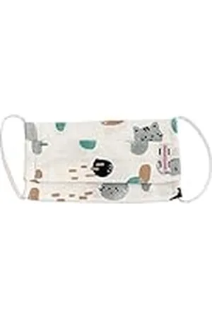 Doudou et Compagnie DC3753 - Máscara de algodón, diseño de gatos, color blanco