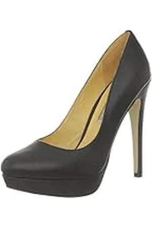 Buffalo London 112-2104 Silk Leather - Zapatos de tacón, Color Negro, Talla 37